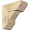Ekena Millwork Traditional Slat Rough Sawn Bracket w/ Offset Brace, Douglas Fir, 8"W x 18"D x 18"H BKT0806X18X18TRA06RDF - alternate 1
